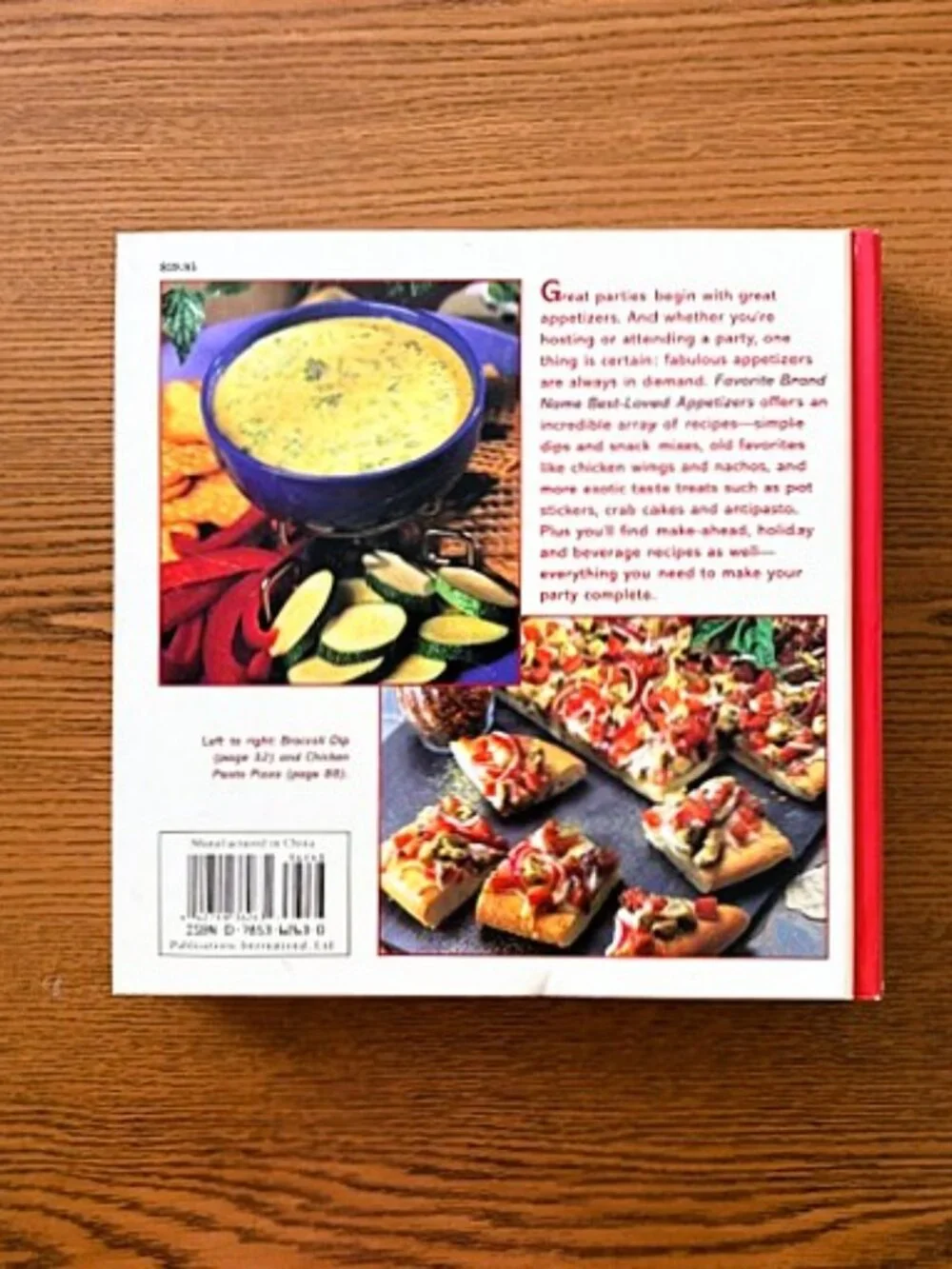 Cookbook and Recipe Cards for Appetizers and Party Foods